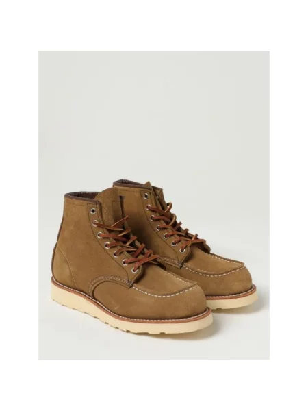 Botki Red Wing Shoes skórzane beżowe