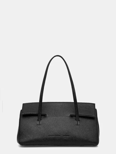 Geanta de piele Liviana Conti din piele negru