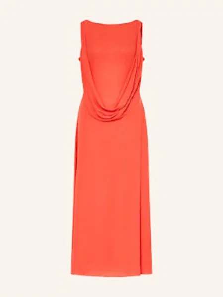 Alexander Mcqueen Sukienka Wieczorowa Z Jedwabiu rot