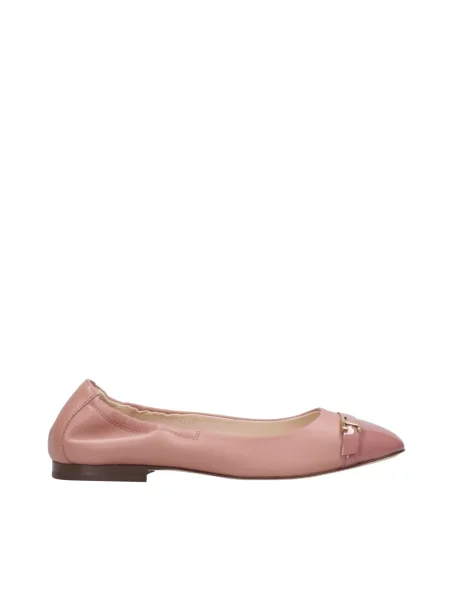 Balerinki Tod's skórzane fioletowe