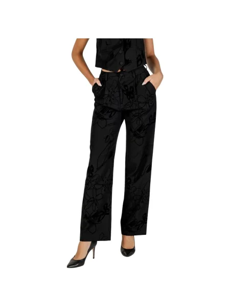Desigual Pantaloni din Flock negru