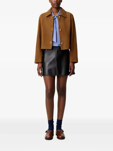 Geanta de piele Claudie Pierlot maro