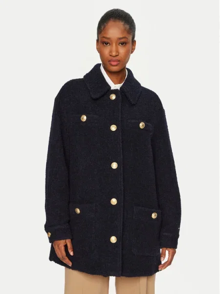 Tommy Hilfiger Palton de lână Bleumarin