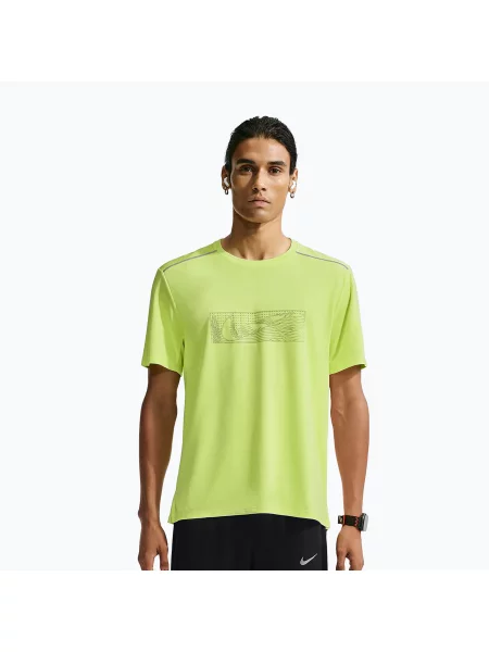 Tricou de alergare pentru bărbați Nike Miler light lemon twist