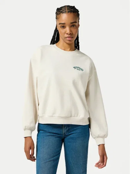 Суитшърт Wrangler Oversized Sweat Vintage White XS бяло