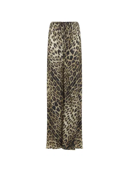 Pantaloni Roberto Cavalli cu imagine cu model leopard