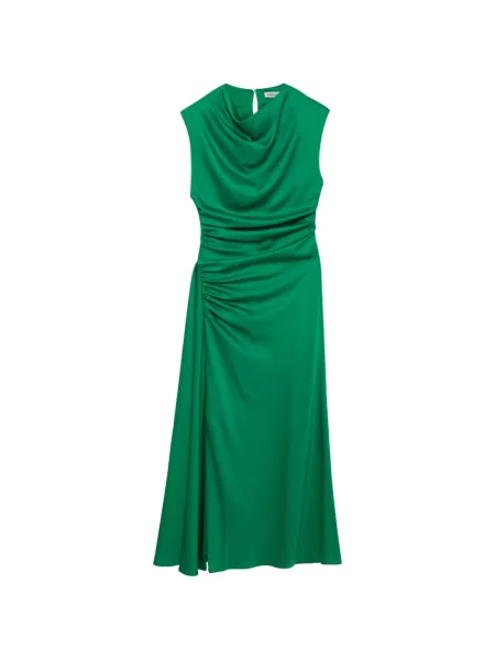 Rochie maxi Simkhai din satin drapată verde