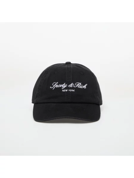Sporty & Rich Signature NY καπέλο με γείσο μαύρο