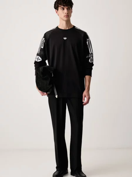 Тениска с дълъг ръкав Adidas Originals черно