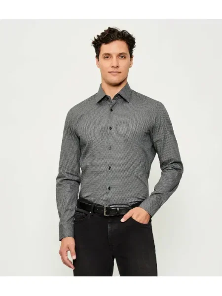 BOSS BLACK Cămașă negru
