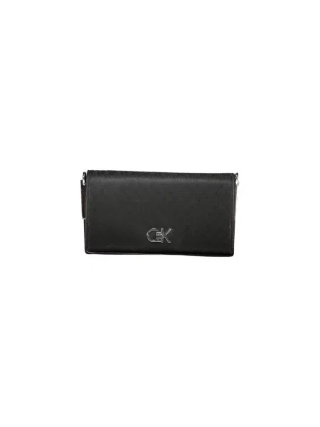 Mała torebka crossbody Calvin Klein skórzana czarna