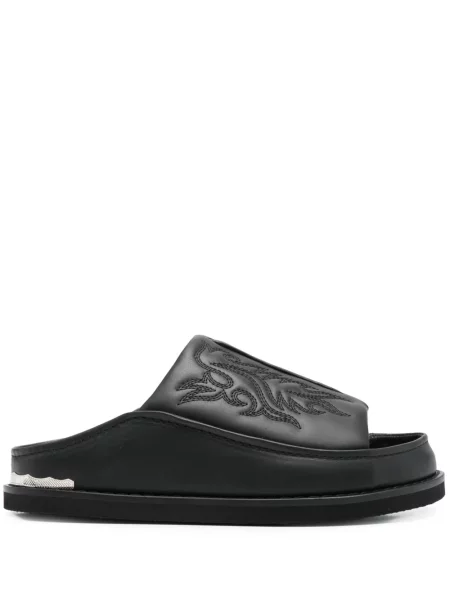 Sandale Toga Pulla cu broderie negru