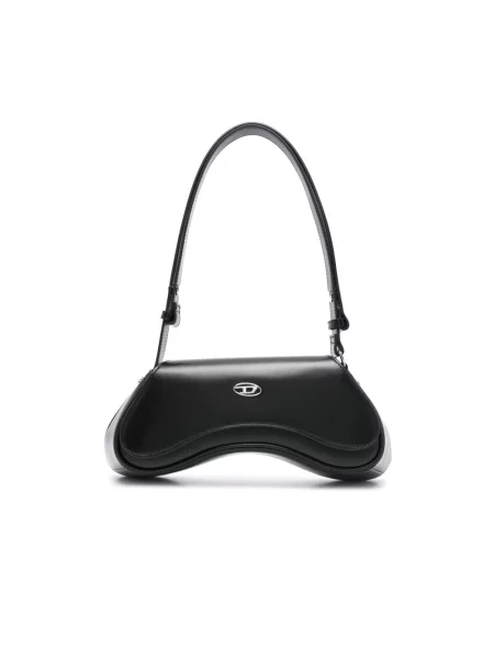 Torebka crossbody Diesel skórzana czarna