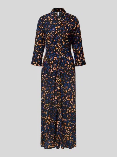 Długa sukienka z listwą guzikową model ‘SAVANNA’ Y.a.s czarna