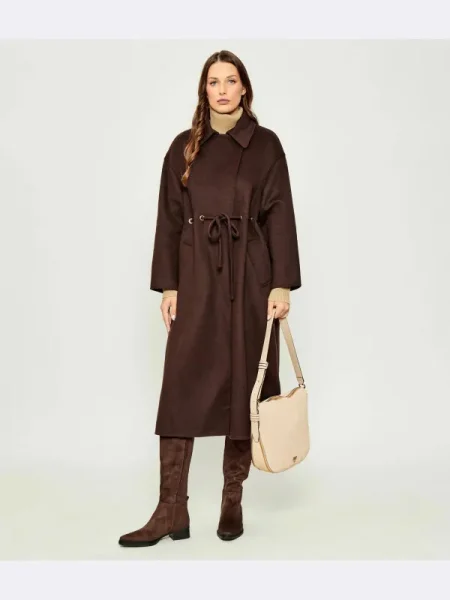 Ba&sh De lână palton KATE maro