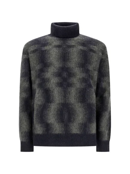 Pulover Piacenza Cashmere din cașmir în carouri albastru