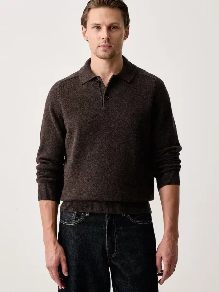 PS Paul Smith pulover pentru bărbați din lână merino maro
