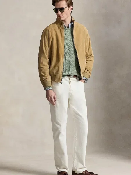 Замшевая демисезонная куртка Polo Ralph Lauren