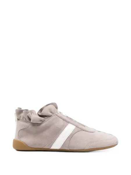 Sneakerși Chloé cu volane gri