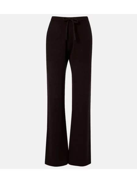 Pantaloni de trening Extreme Cashmere din cașmir maro
