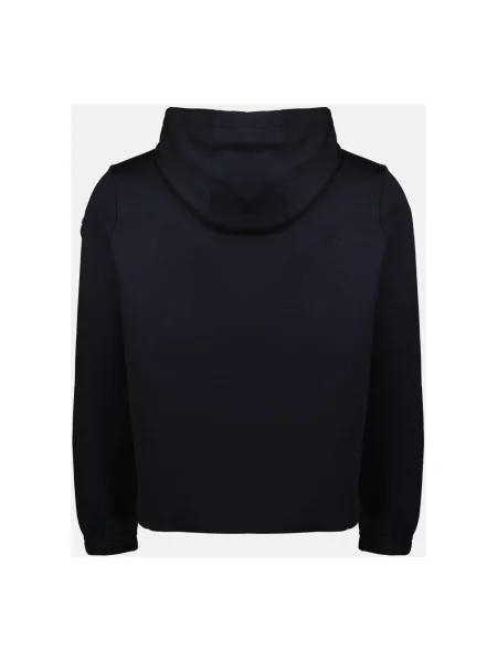Bluza z kapturem Moncler z kapturem niebieska