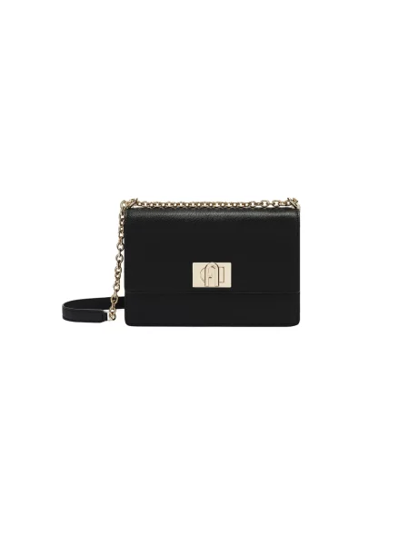Furla torebka skórzana czarny