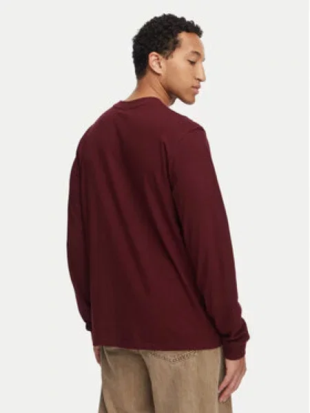 Reebok Majica z dolgimi rokavi Feliks Bordo rdeča