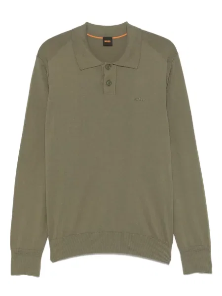 Поло тениска Boss зелено