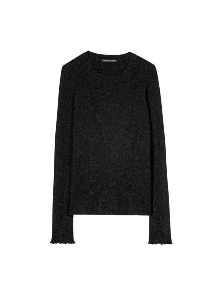 Dzianinowy sweter Luisa Cerano czarny