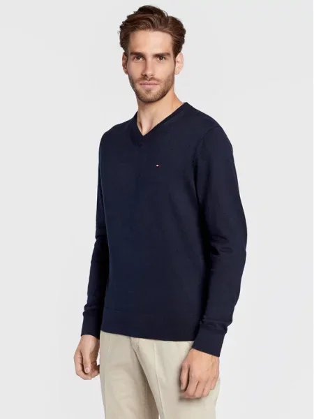 Tommy Hilfiger Megztinis Tamsiai mėlyna