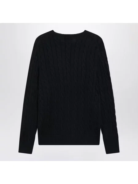 Długi sweter Polo Ralph Lauren z długim rękawem czarny