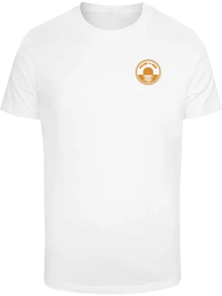 Mister Tee Tricou Beach Paradise galben șofran / verde petrol / roșu carmin alb