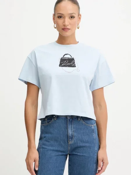 Karl Lagerfeld tričko modrá