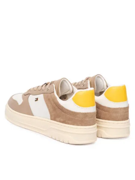 Superge Tommy Hilfiger Th Sporty Cupsole Tumbled Ltr bež