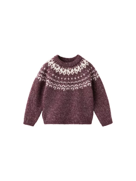 MANGO KIDS Pulover MAX roșu vin alb