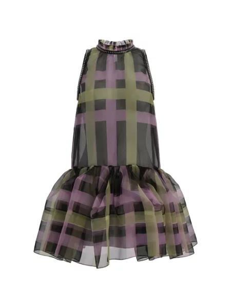 Rochie mini Paper Dolls cu volane negru