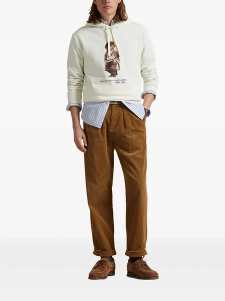 С яка къс шапка с козирки Polo Ralph Lauren с ниска талия зелено
