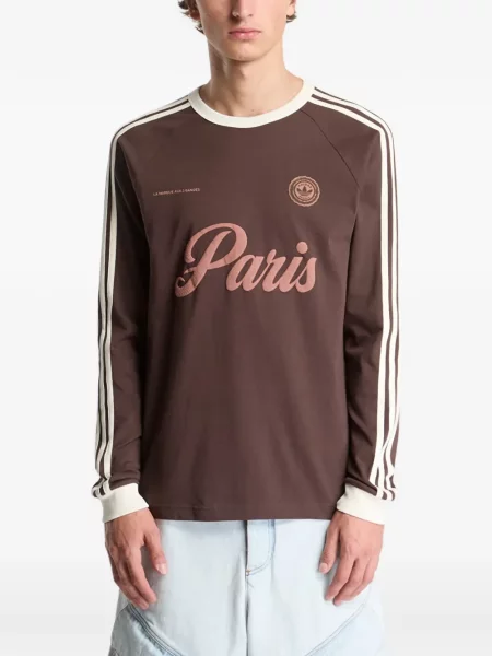 Lung geacă cămașă Adidas cu model camuflaj maro