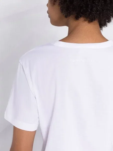 Μπλούζα Emporio Armani με σχέδιο λευκό
