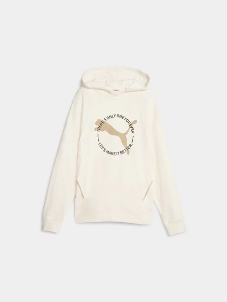 Худі PUMA Better Sportswear Hoodie молочний комбінований верх