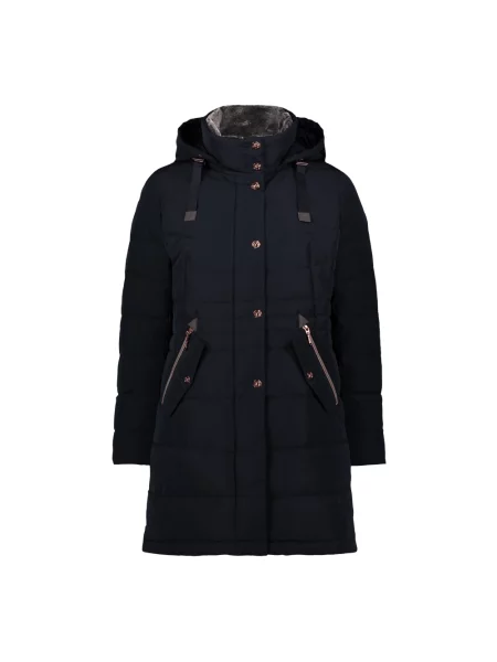 Lniana kurtka puchowa Gil Bret niebieska