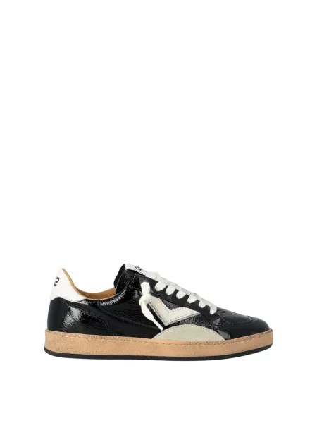 Sneakersy 4b12 skórzane czarne