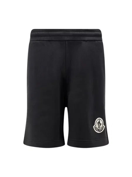 Spodenki sportowe Moncler z logo czarne