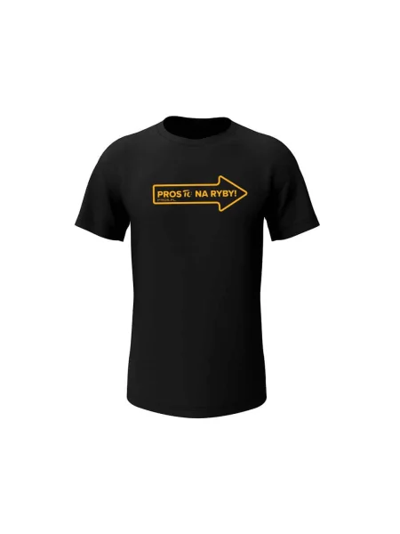 Koszulka t-shirt PROS to na ryby czarna