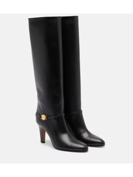 Cizme Chloé din piele negru