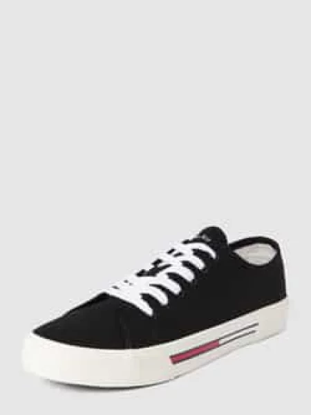 Sneakersy Tommy Jeans płócienne czarne