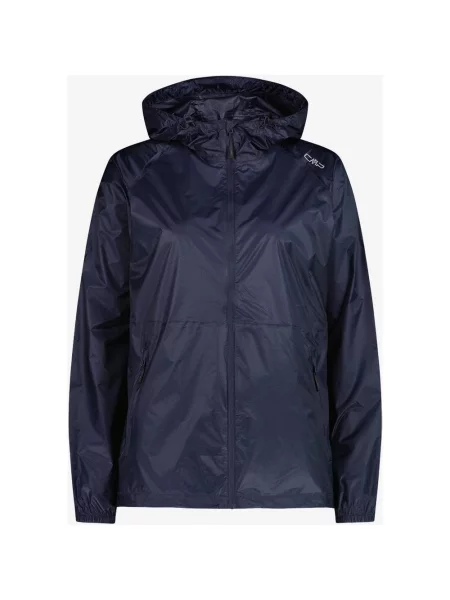 Kurtka cienka z kapturem CMP Rain Fixed Hood noc niebieska