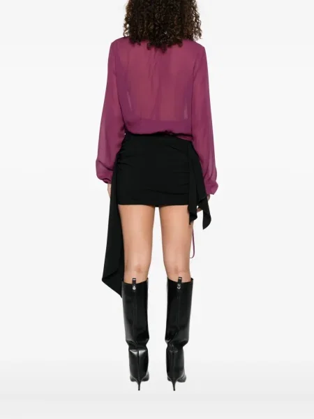 Bluză The Attico cu decolteu în V violet