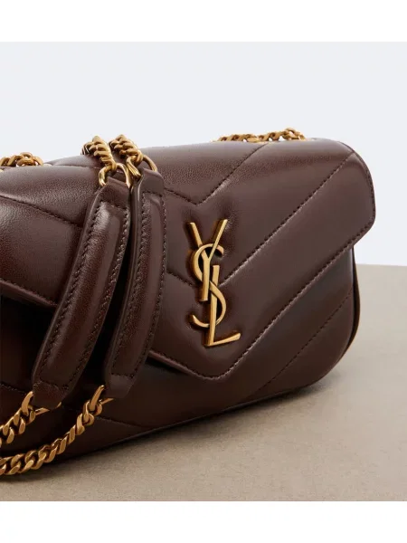 Geantă Saint Laurent din piele maro