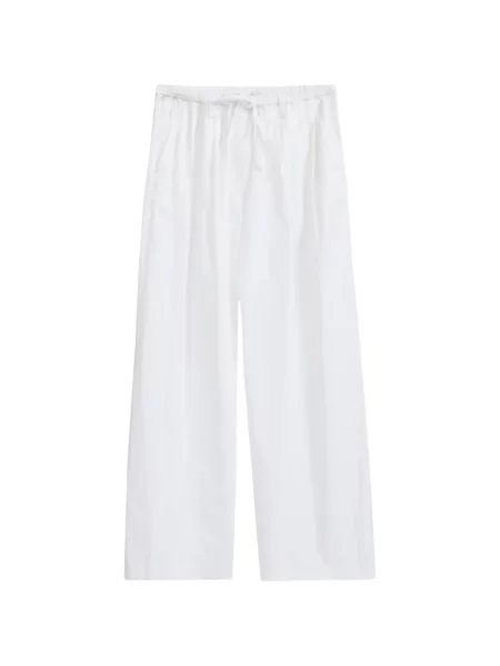 Șnur de strângere pantaloni 3.1 Phillip Lim cu picior lat alb